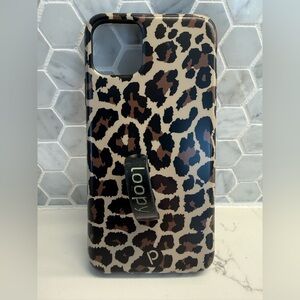 Loopy iPhone 13 Pro Max Leopard Print Black & Brown Phone Case